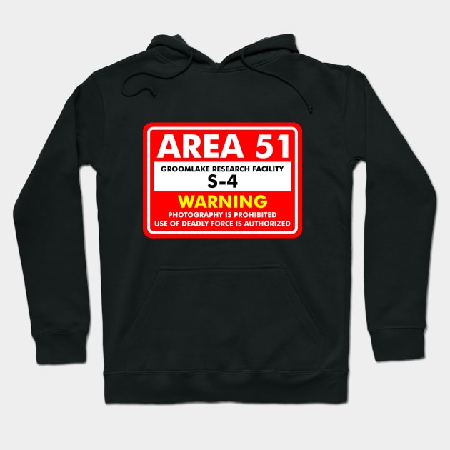 Area 51 Sign Hoodie by Blade Runner Thoughts